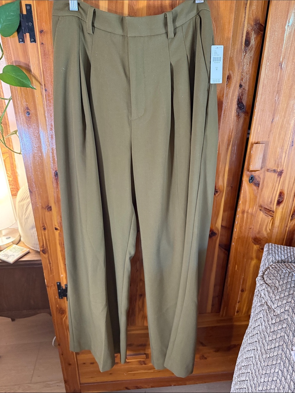 Maeve / Anthropologie Olive Green Pleated Women’s Dress Pants
